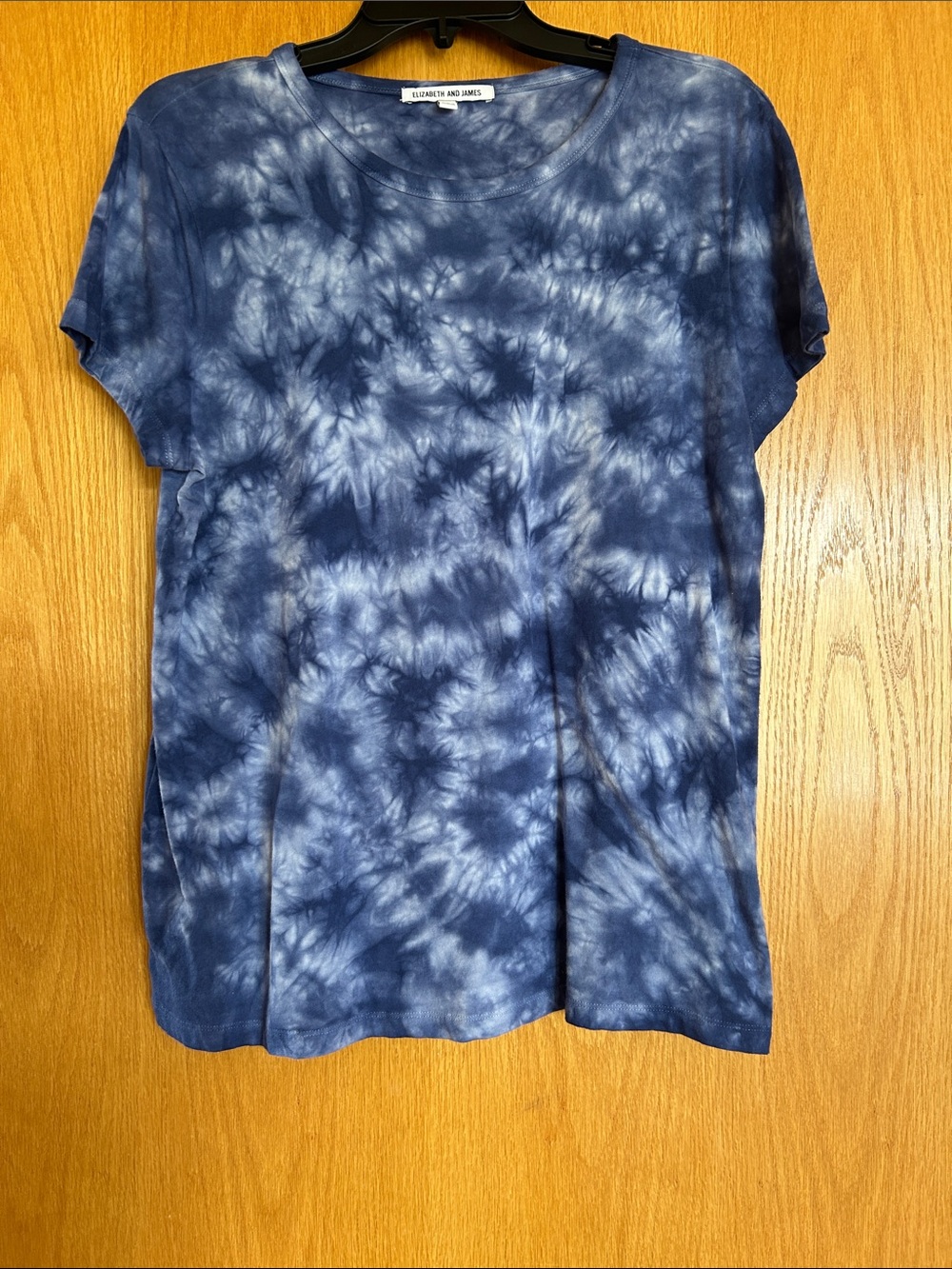 Elizabeth and James Navy and White Tie-Dye Short Sleeve Tee